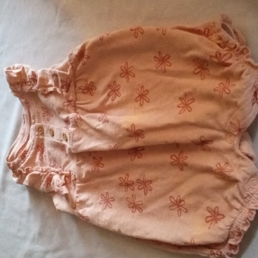 Little Co. by Lauren Conrad Baby Girls 9 Months Organic Henley Bubble Romper